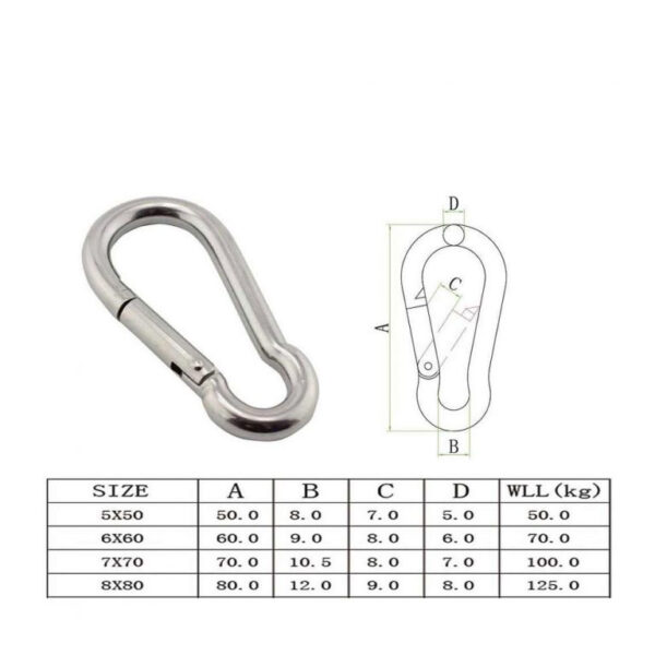 Steel Carbine Snap hook - Image 2