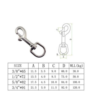 Brass Swivel Snap Hook
